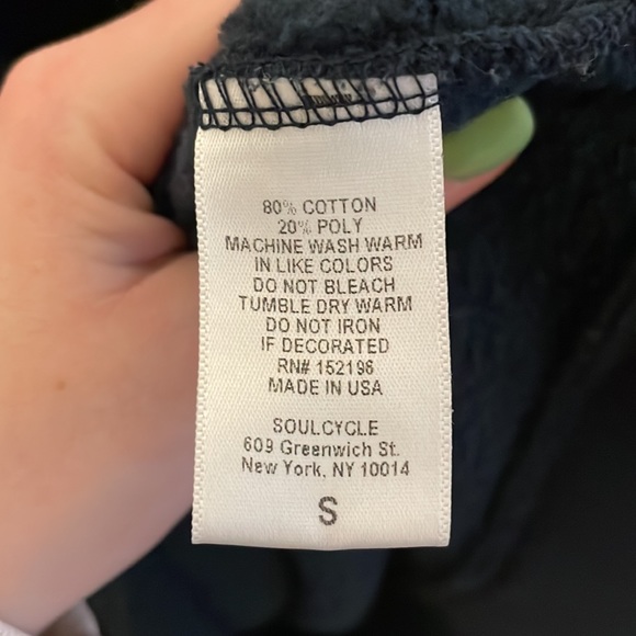 Soul Cycle Zip Up Soft Sweatshirt. - Picture 3 of 3